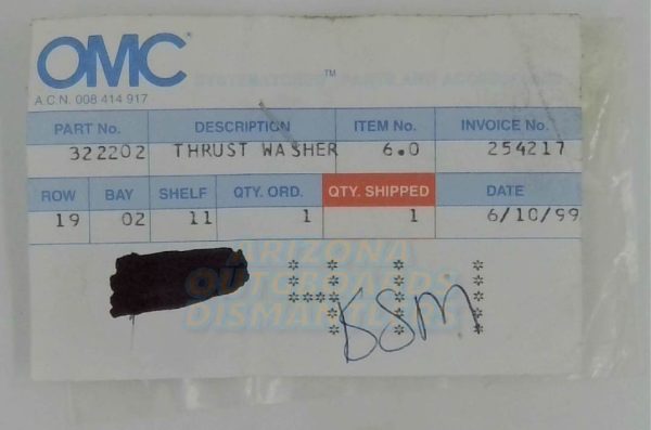 0322202 Thrust Washer