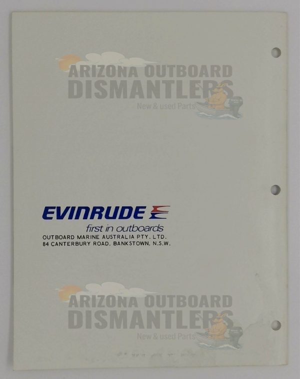 096501 Instruction Book – 1978 Evinrude 2HP (model 2802) - Image 2