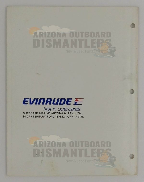 096502 Instruction Book – 1978 Evinrude 4HP (Models 4806, 4836 & 4837) - Image 2