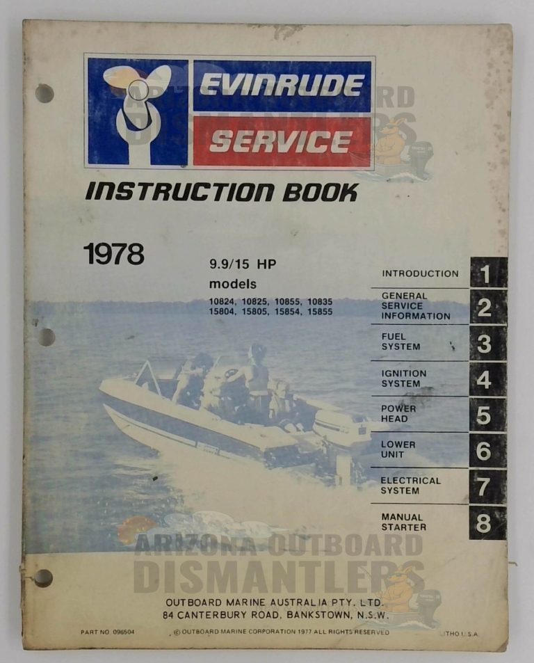096504 – Evinrude 1978 9.9HP / 15HP Service Manual