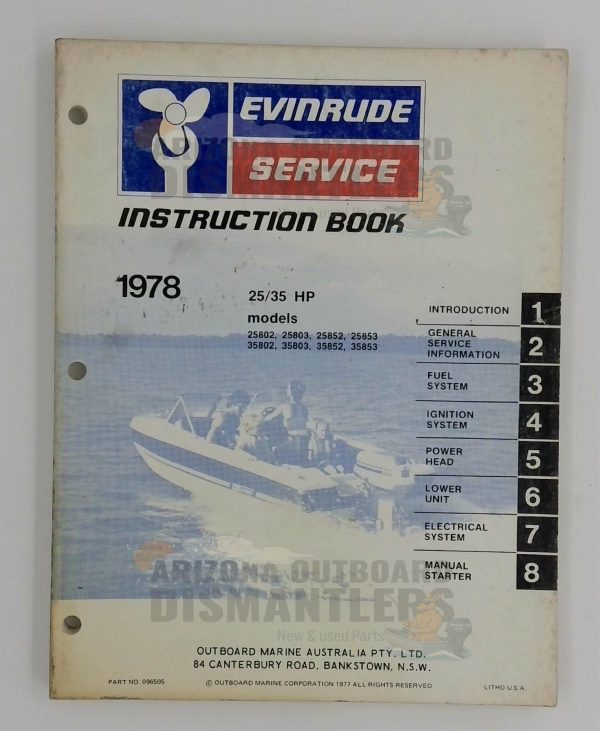 096505 – Evinrude Service Manual 1978 25/35HP