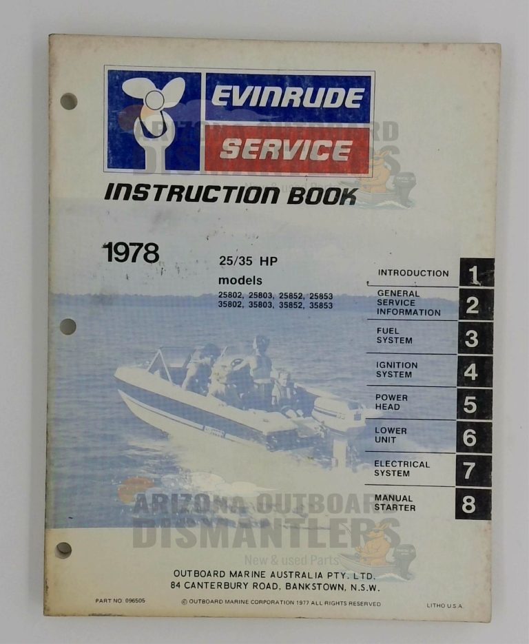 096505 – Evinrude Service Manual 1978 25/35HP