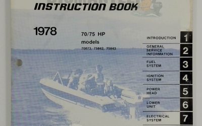 096507 Instruction Book – 1978 Evinrude 70/75HP (Models 70873, 75842 & 75843)