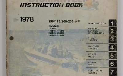 096509 Instruction Book – Evinrude 1978 150/175/200/235HP