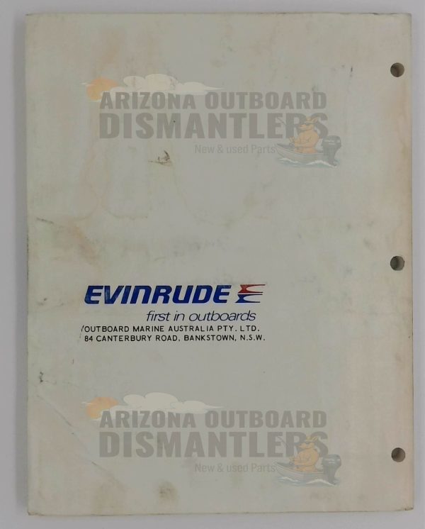 096509 Instruction Book – 1978 Evinrude 150/175/200/235HP - Image 2