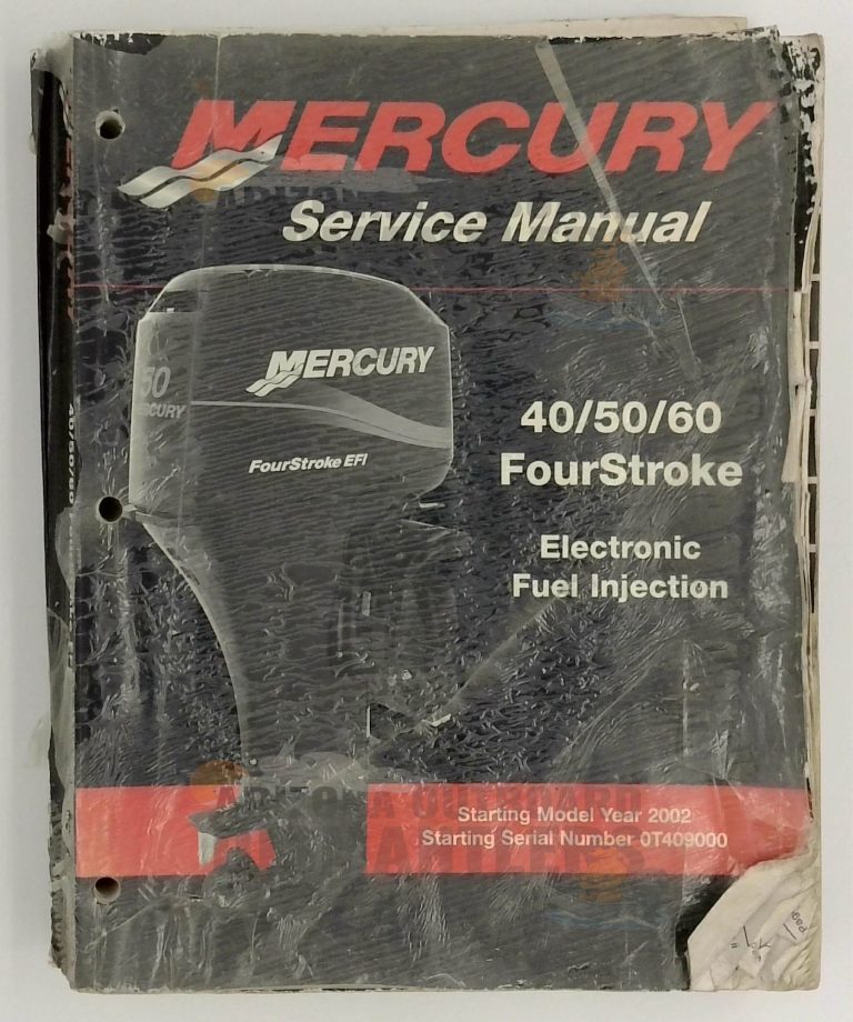 0T409000 Service Manual – Mercury 40-50-60HP 4-Stroke (2002)