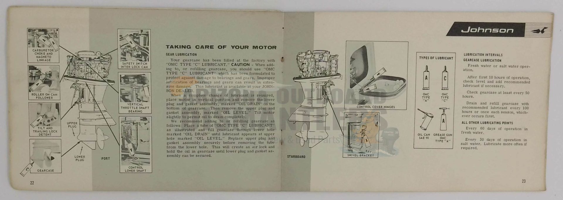 1966 Owner's Manual 100Hp Super Sea Horse – Johnson - Image 2
