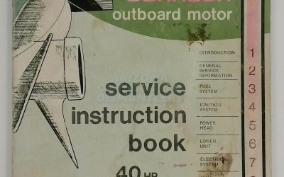 1974 Johnson Outboard 40 hp Service Instruction Book