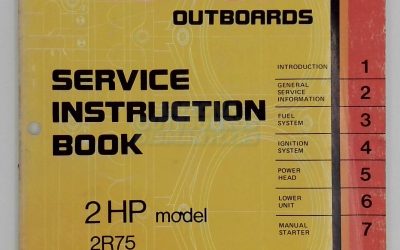 1975 Johnson Outboard 2 Hp Service Instruction Book