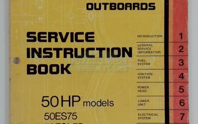 1975 Johnson Outboards 50 Hp Service Instruction Book