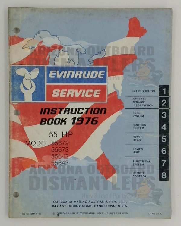 1976 Evinrude 55 HP Outboard Service Manual – P/N 5193