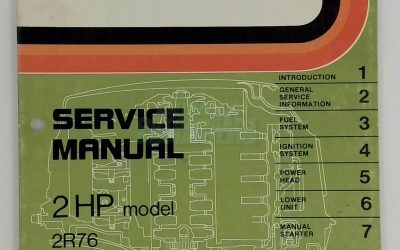 1976 Johnson Outboard 2 Hp Service Manual