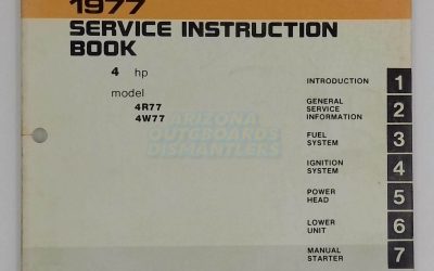 1977 Johnson Outboards 4 Hp Service Instruction Book