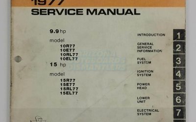 1977 Johnson Outboard 9.9/15 Hp Service Manual
