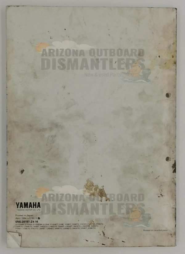 290197 Service Manual – Yamaha Outboards E115A–225B - Image 2