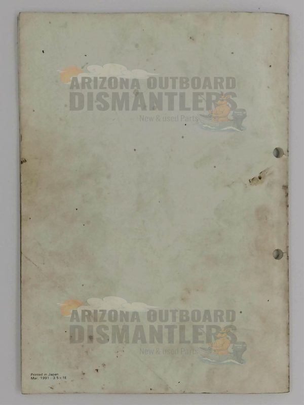 296501 Service Data – Yamaha Outboards 1991 - Image 2