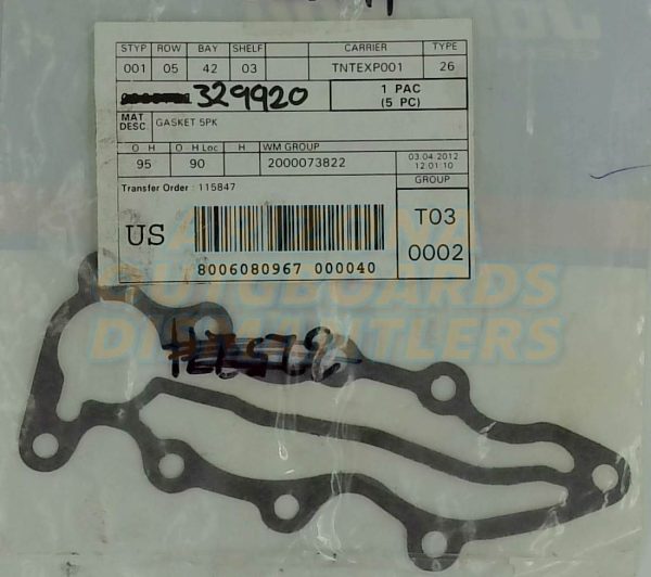 329920 Johnson Evinrude Water Cover Gasket