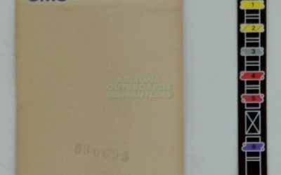 0330695 OMC Johnson Evinrude Terminal Block Cover Decal