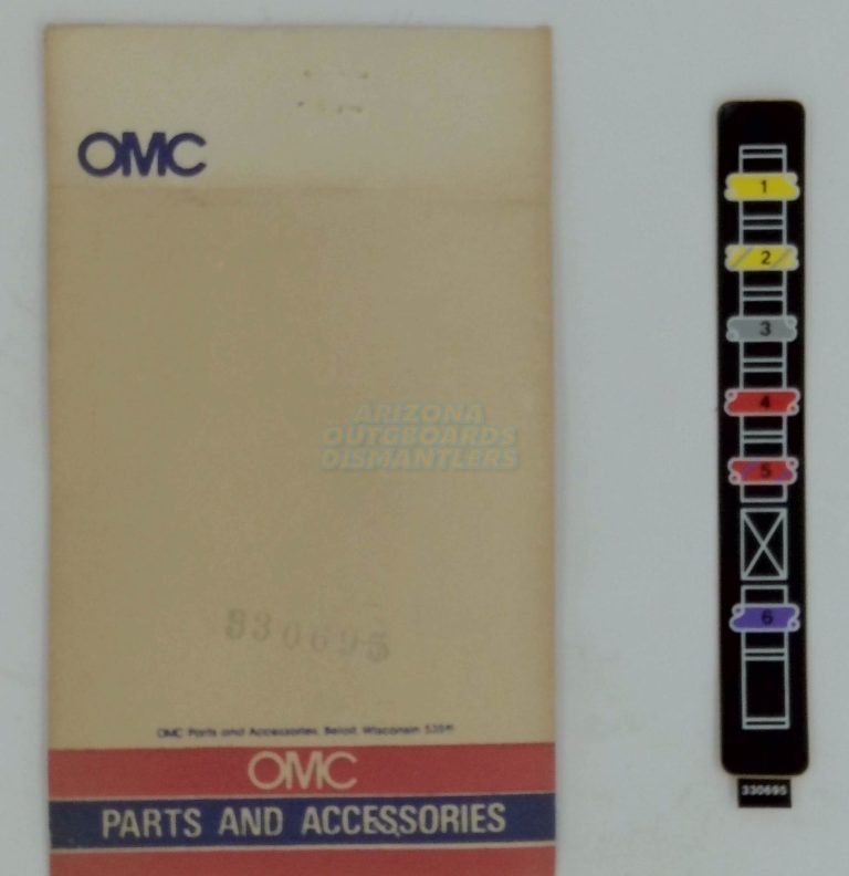 0330695 OMC Johnson Evinrude Terminal Block Cover Decal