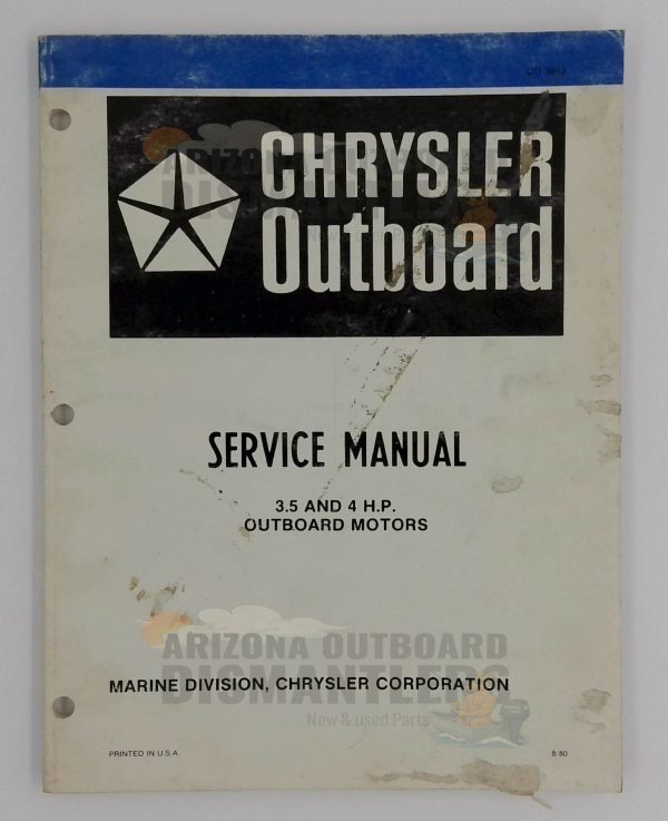 OB3640 Service Manual – Chrysler 3.5HP & 4HP