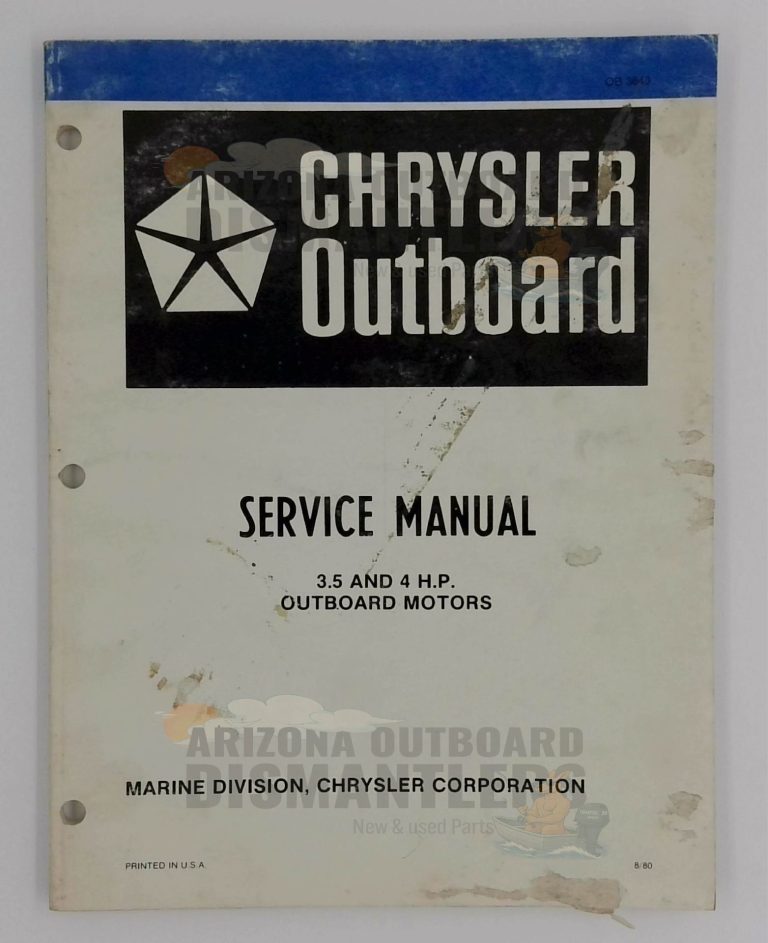 OB3640 Service Manual – Chrysler 3.5HP & 4HP