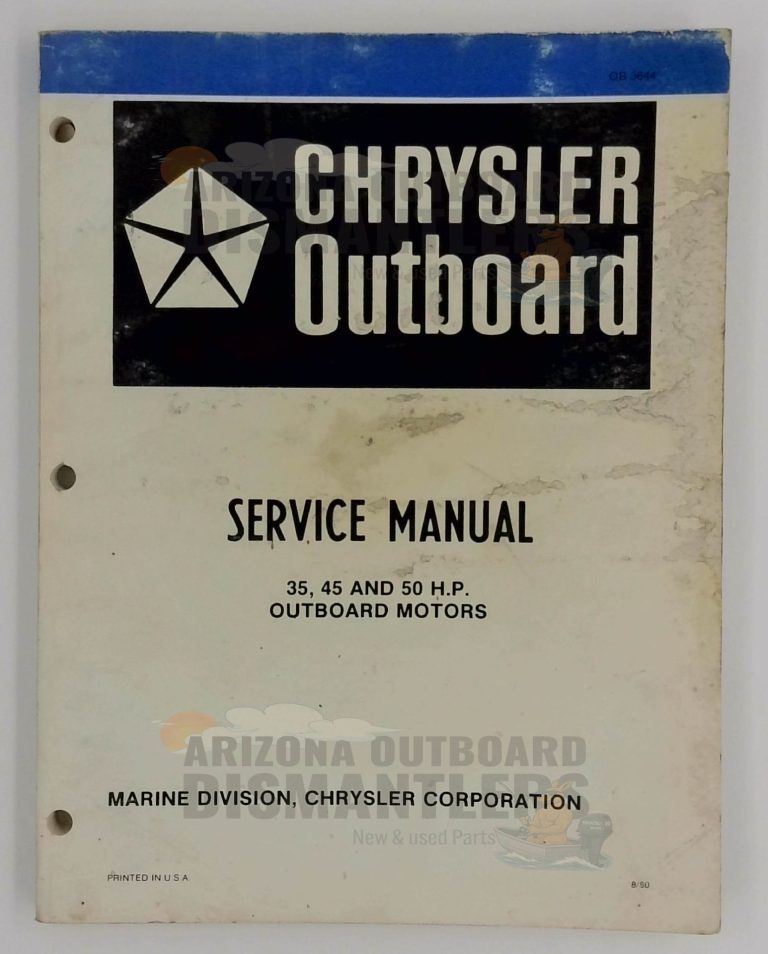 OB3644 Service Manual – Chrysler 35HP, 45HP & 50HP