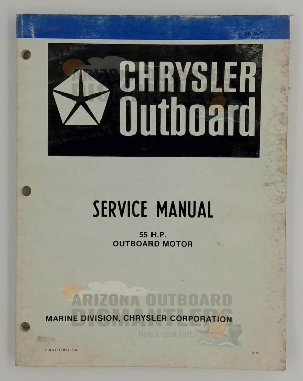 OB3645 Service Manual – Chrysler 55HP
