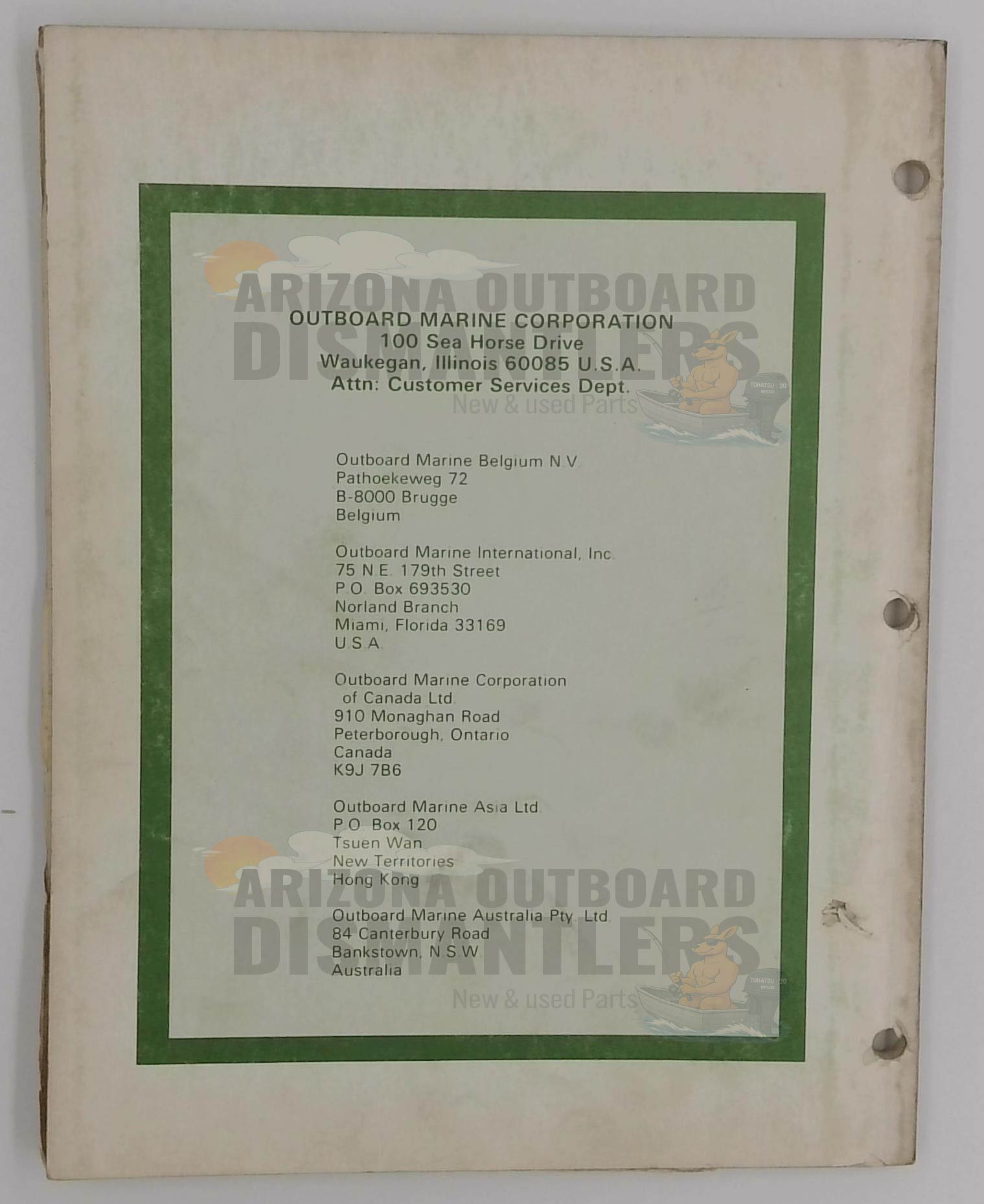 392071 – 9.9/15 Models 1981 Service Manual – OMC