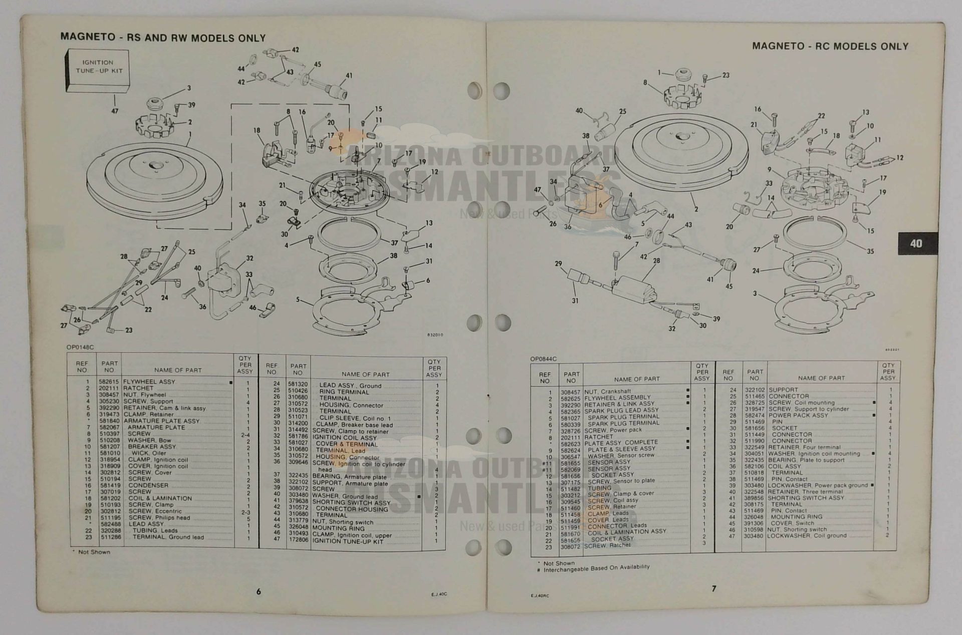 393583 – 40HP Models 1983 Parts Catalog – OMC - Image 2