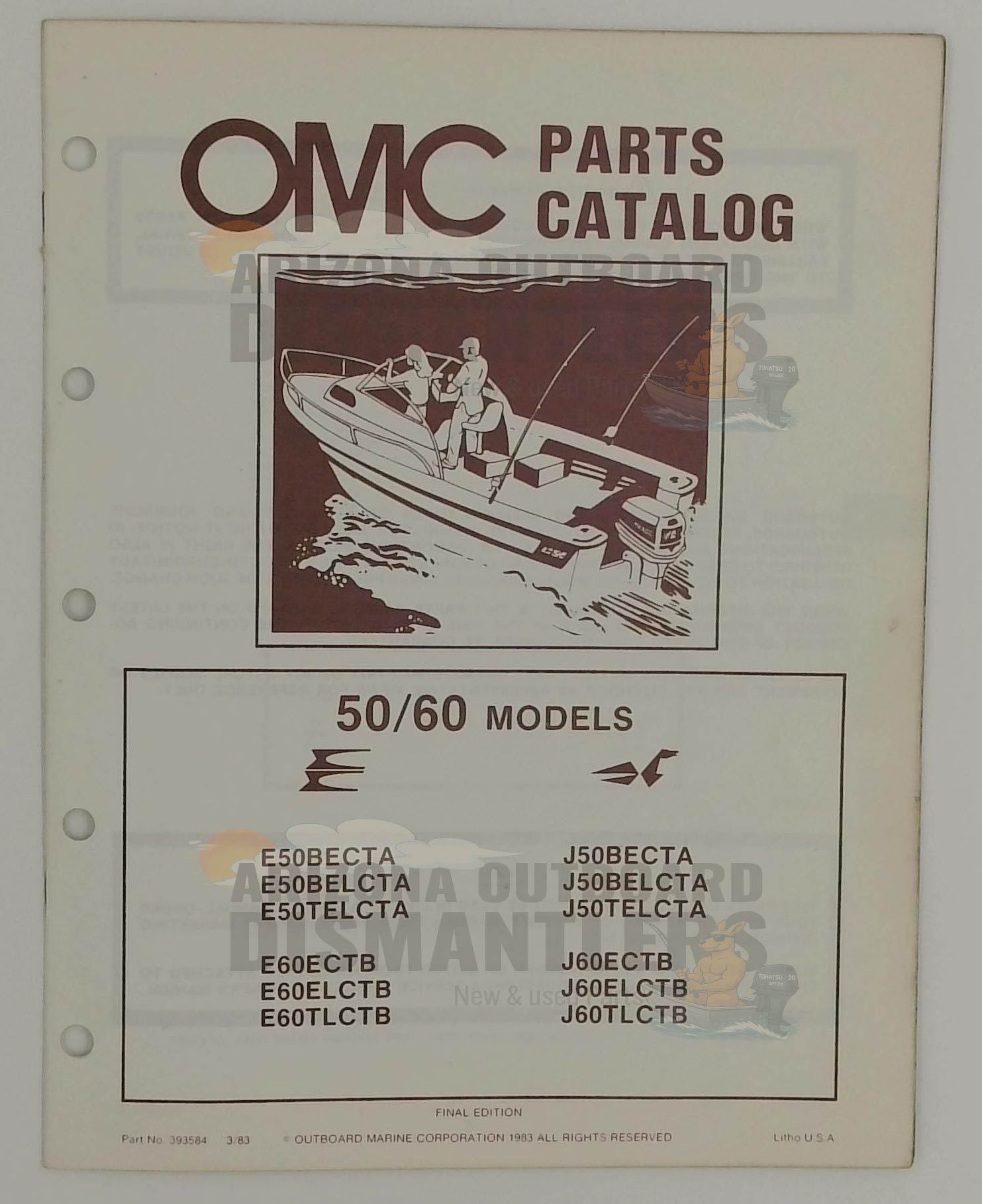 393584 – 50/60HP Models 1983 Parts Catalog – OMC