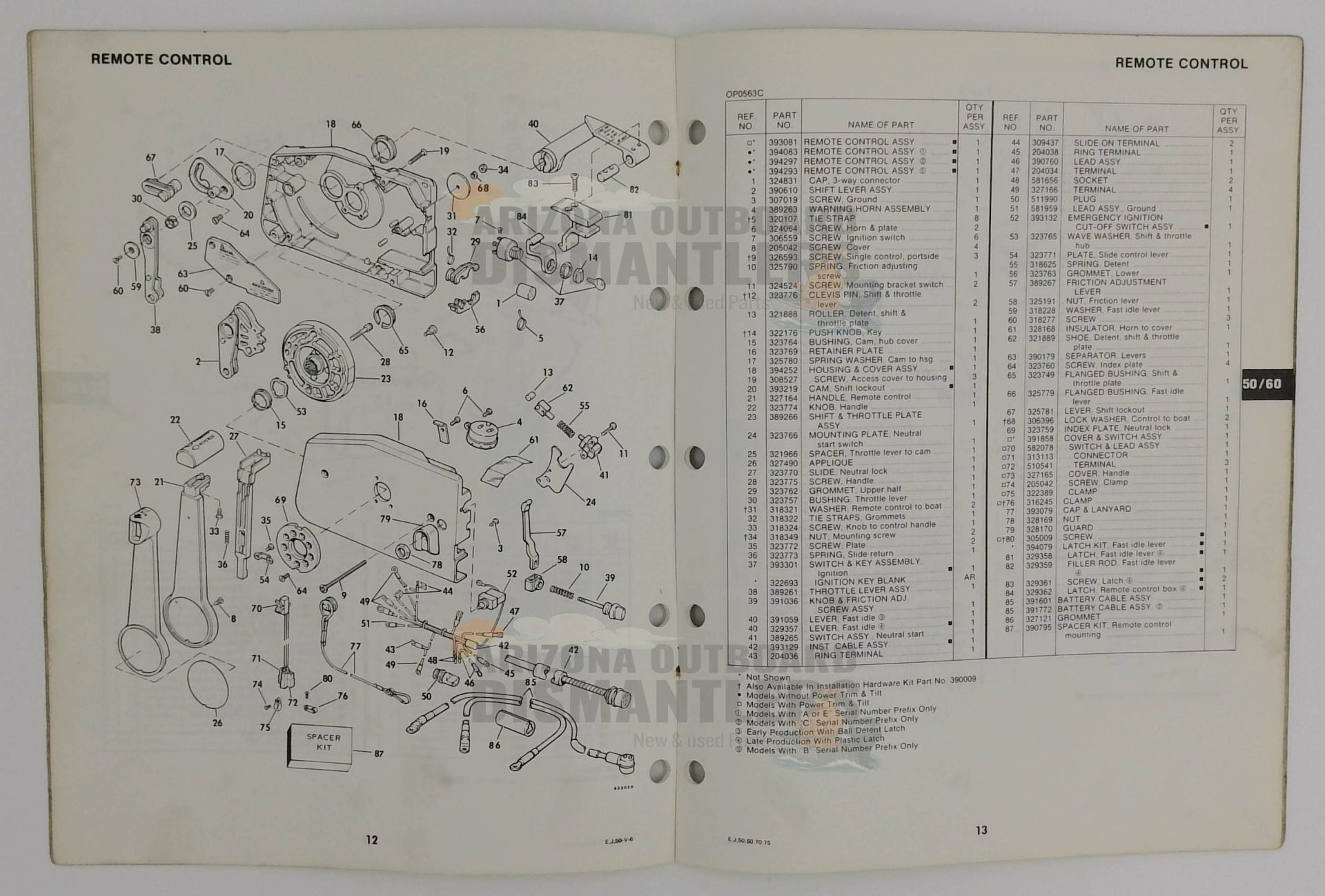 393584 – 50/60HP Models 1983 Parts Catalog – OMC - Image 2