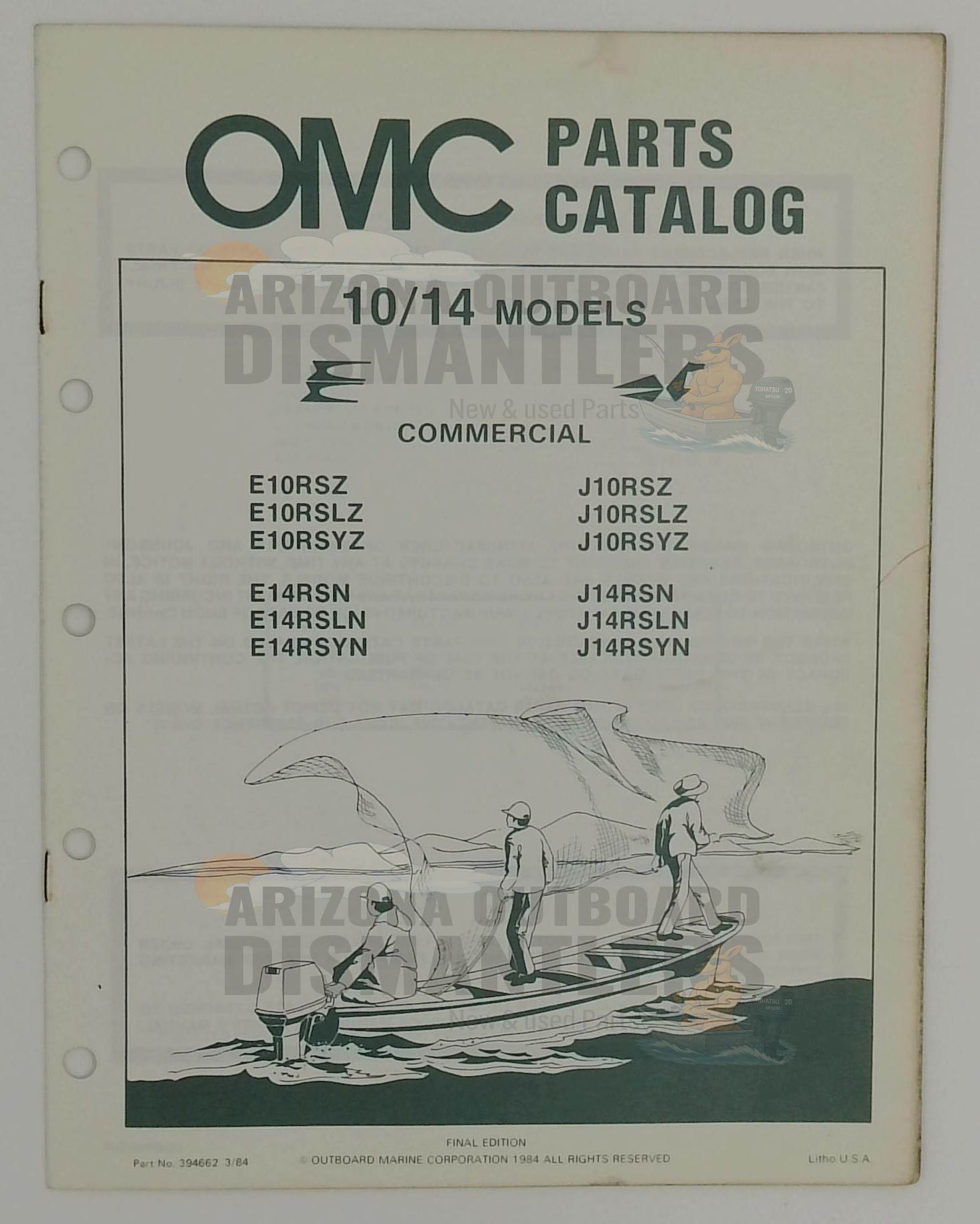 394662 – 10/14HP Models 1984 Parts Catalog – OMC
