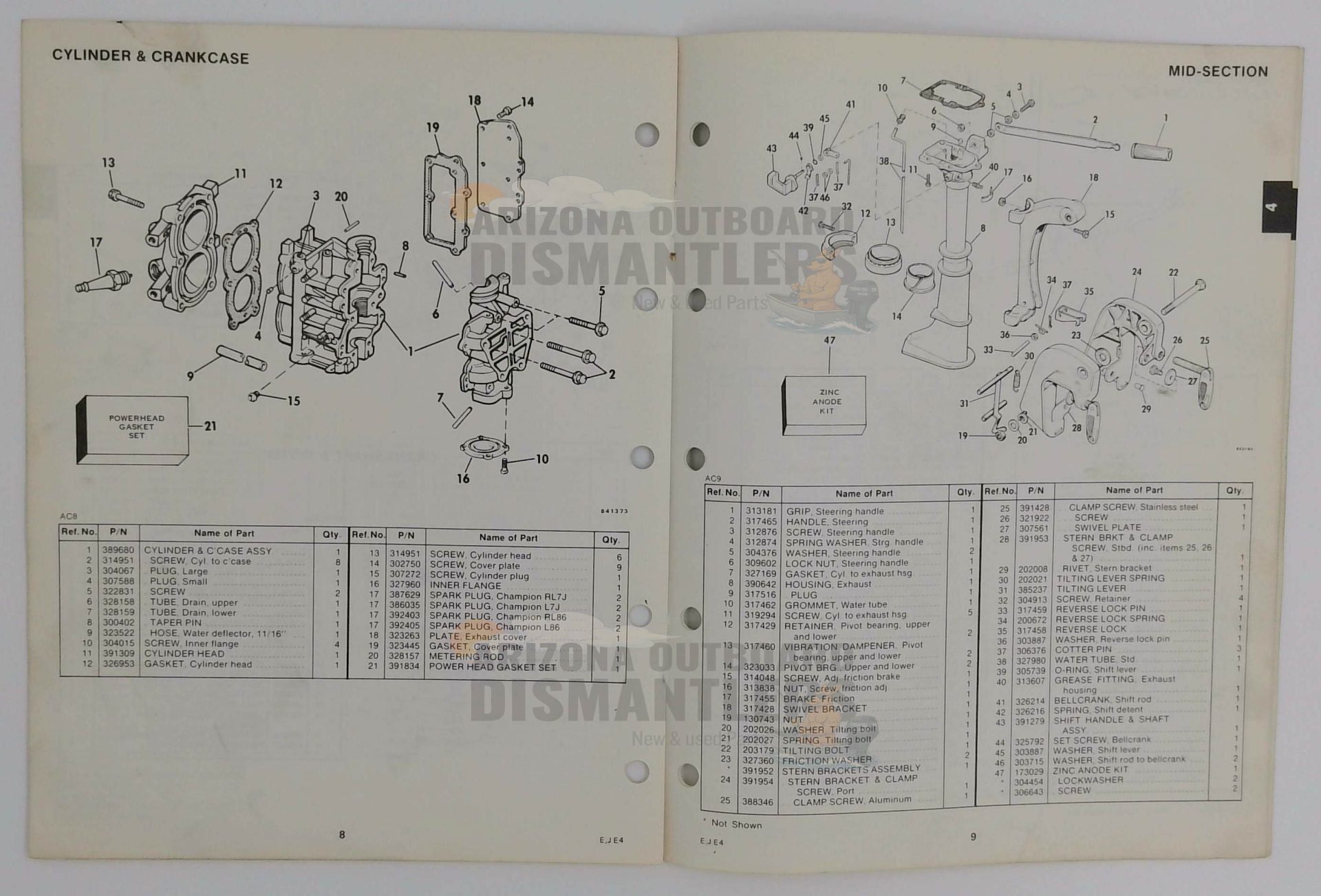 394669 – 4HP Models 1984 Parts Catalog – OMC - Image 2