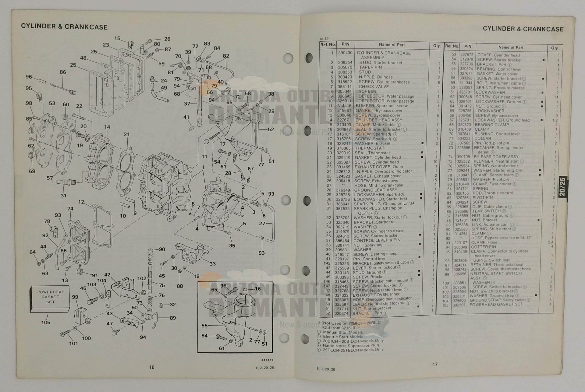 394673 – 20/25HP Models 1984 Parts Catalog – OMC - Image 2