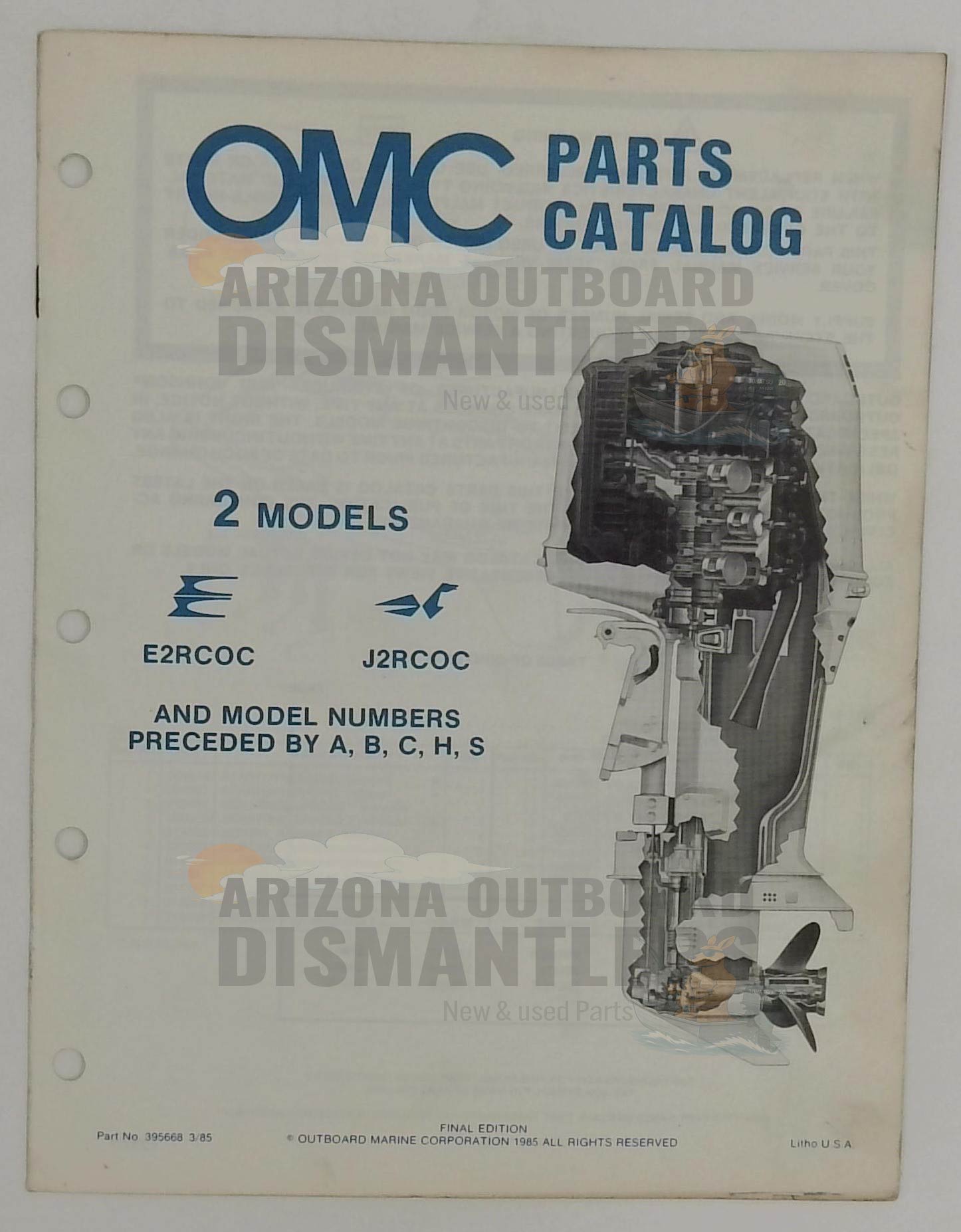 395668 – 2HP Models 1985 Parts Catalog – OMC