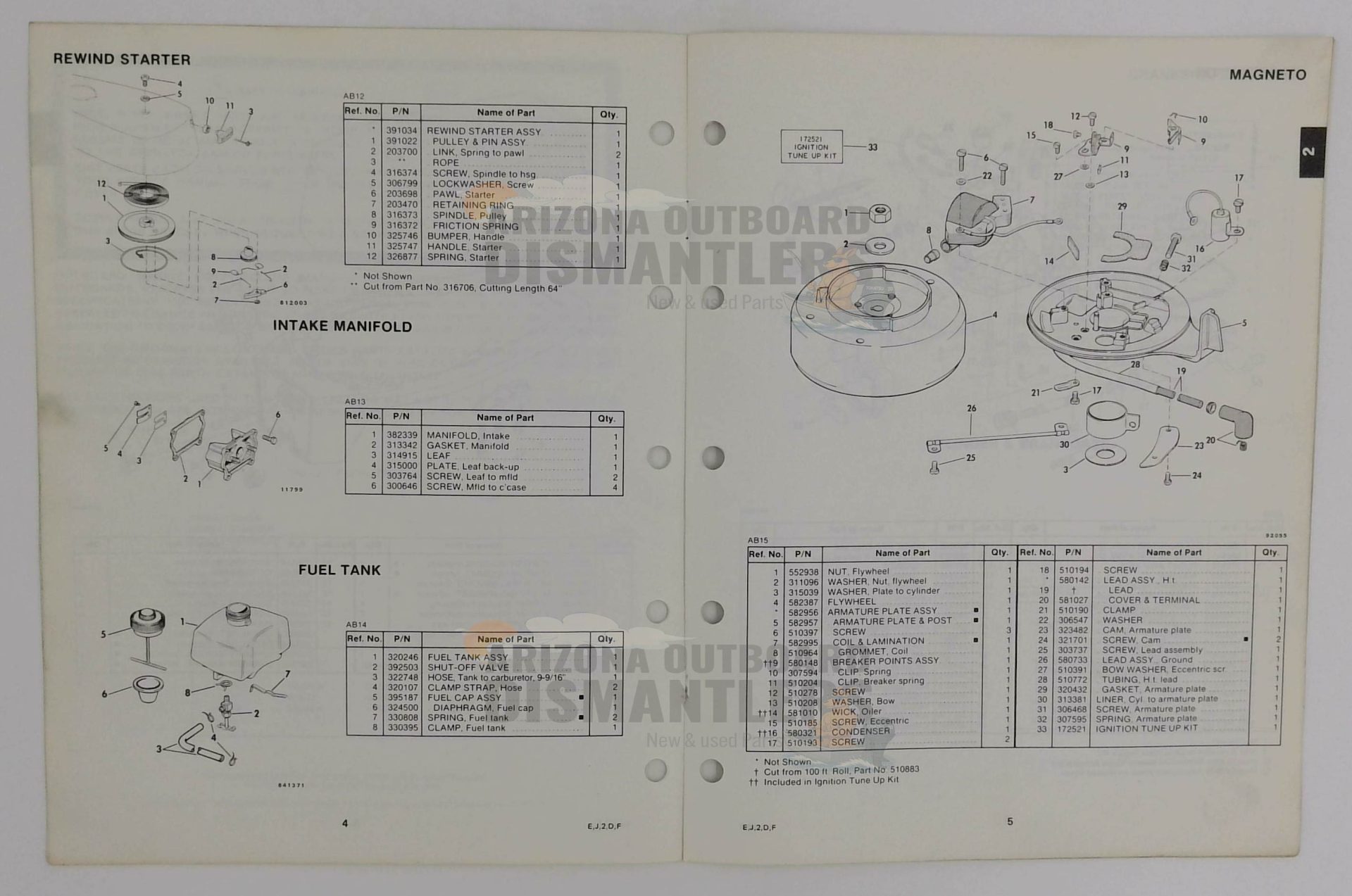 395668 – 2HP Models 1985 Parts Catalog – OMC - Image 2