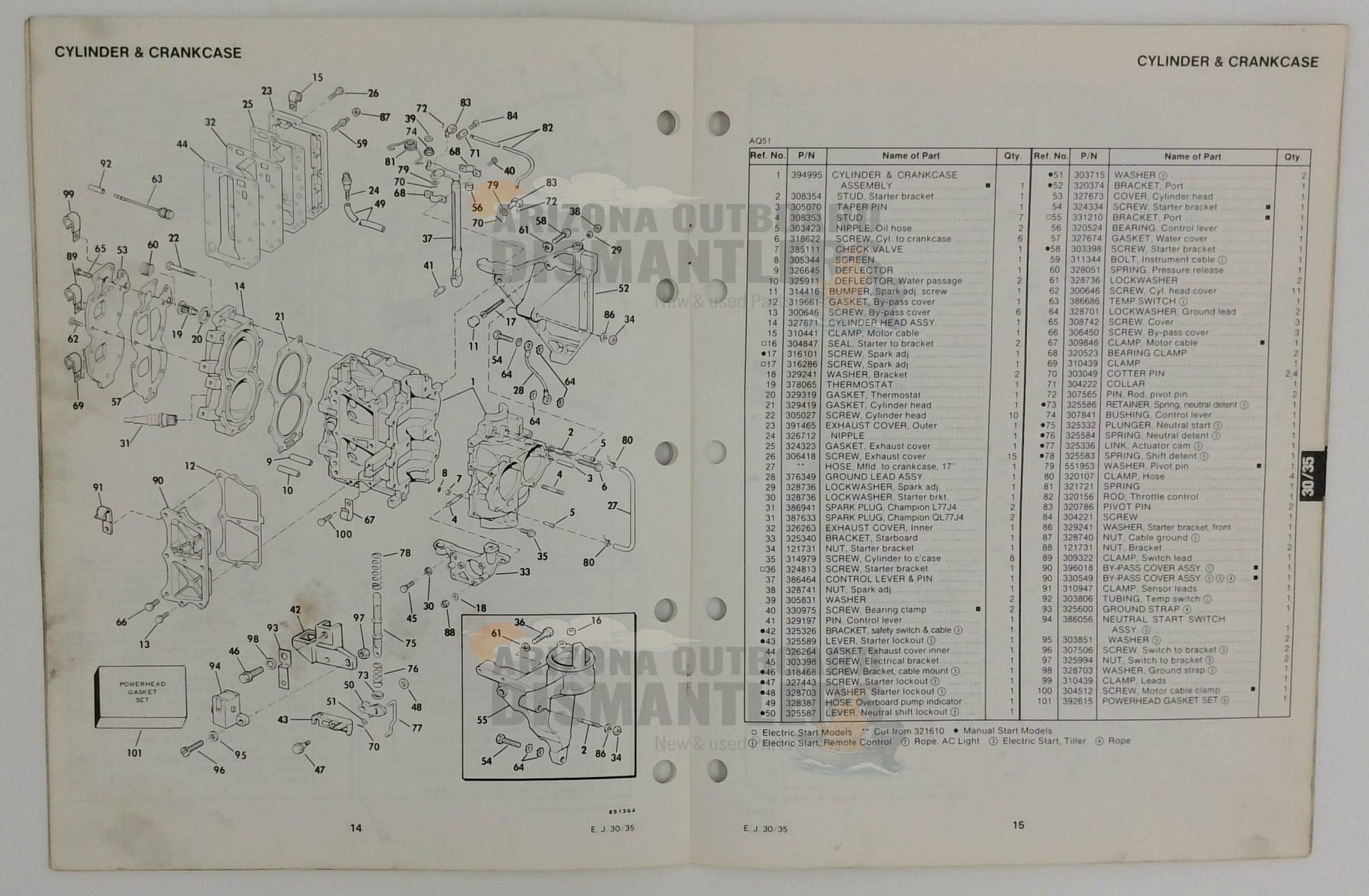 395674 – 30/35HP Models 1985 Parts Catalog – OMC - Image 2