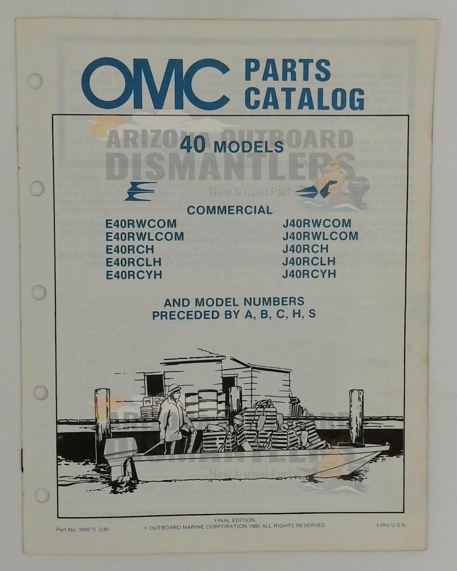 395675 – 40HP Models 1985 Parts Catalog – OMC