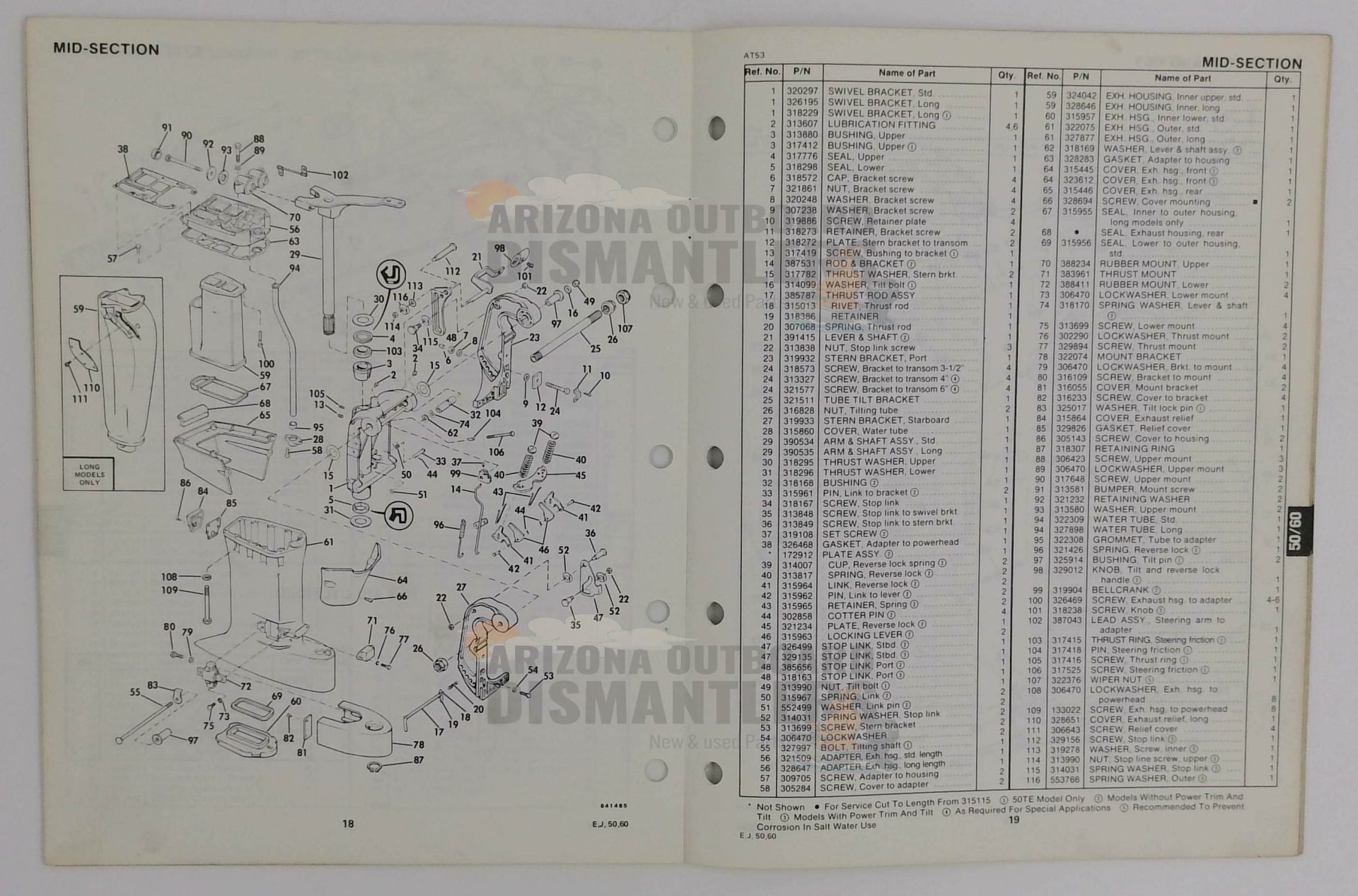 395676 – 50/60HP Models 1985 Parts Catalog – OMC - Image 2
