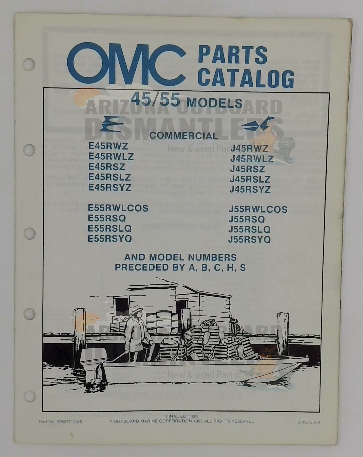 395677 – 45/55HP Models 1985 Parts Catalog – OMC
