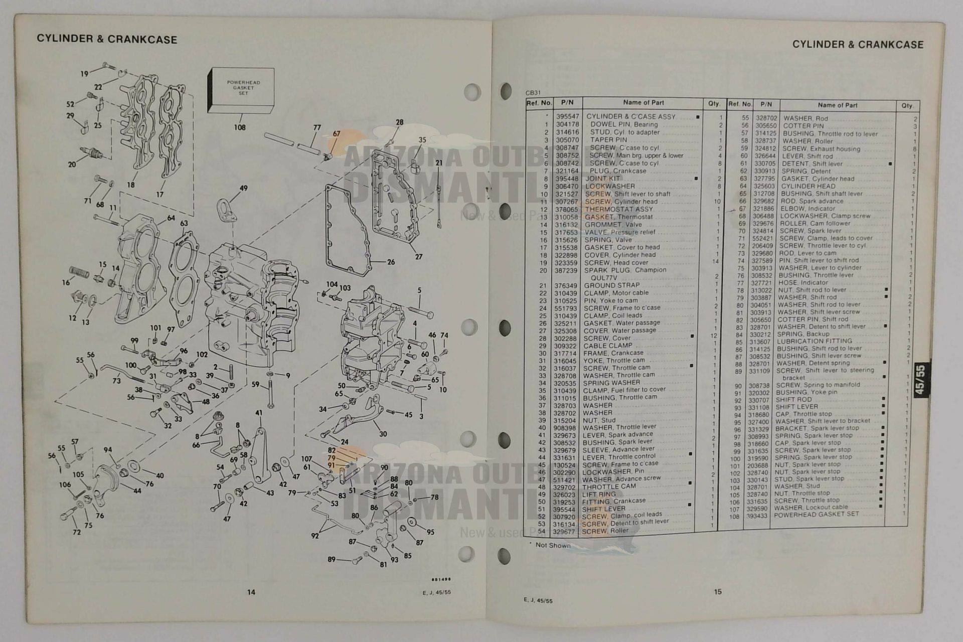 395677 – 45/55HP Models 1985 Parts Catalog – OMC - Image 2