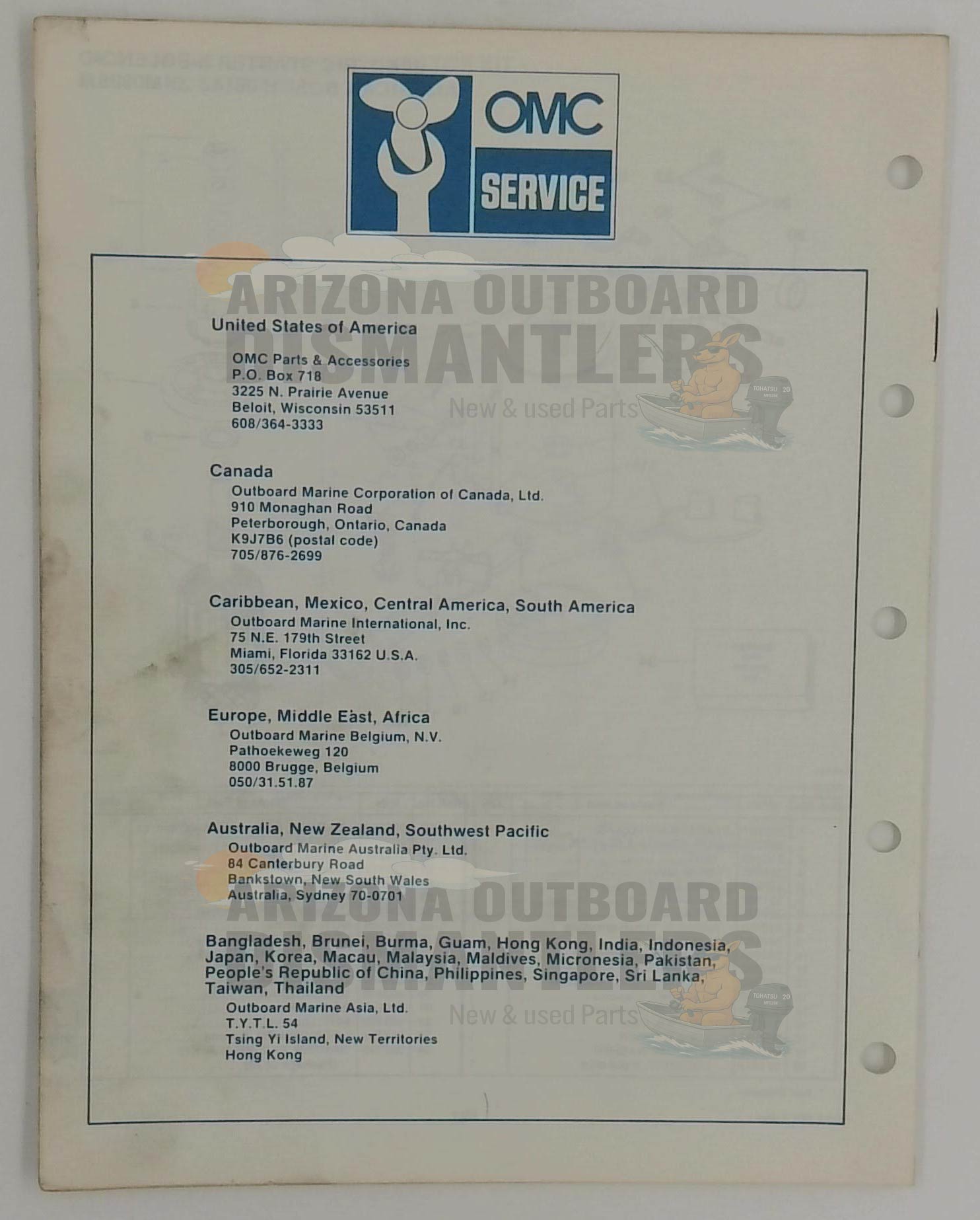 395684 – V6 Models 1985 Parts Catalog – OMC - Image 3
