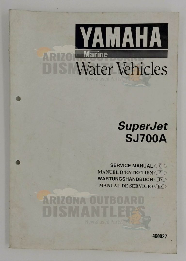 460027 Service Manual – Yamaha SuperJet SJ700A