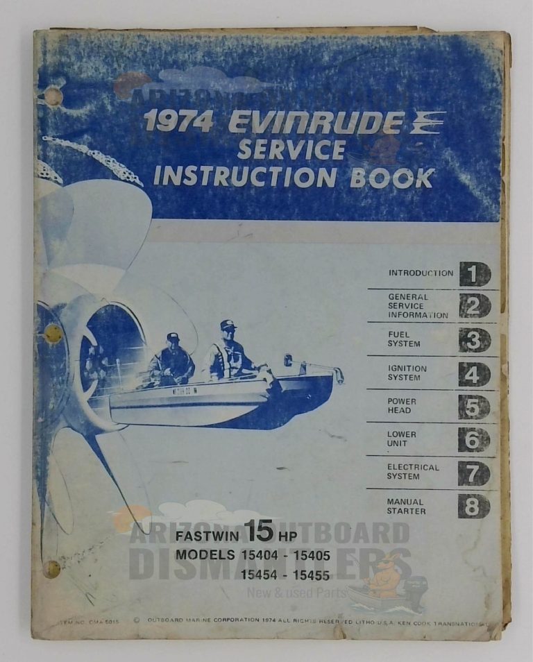 5015 – 1974 Evinrude 15HP Service Instruction Book