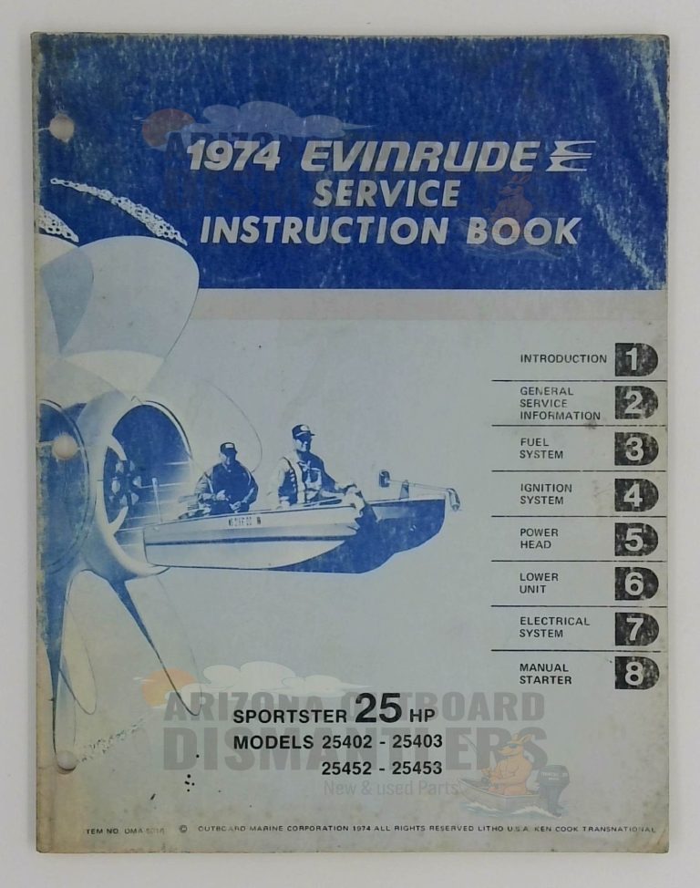 5016 – 1974 Evinrude 25HP Service Instruction Book
