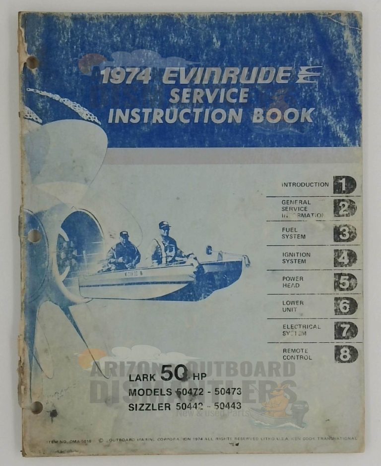 5018 – 1974 Evinrude 50HP Service Instruction Book