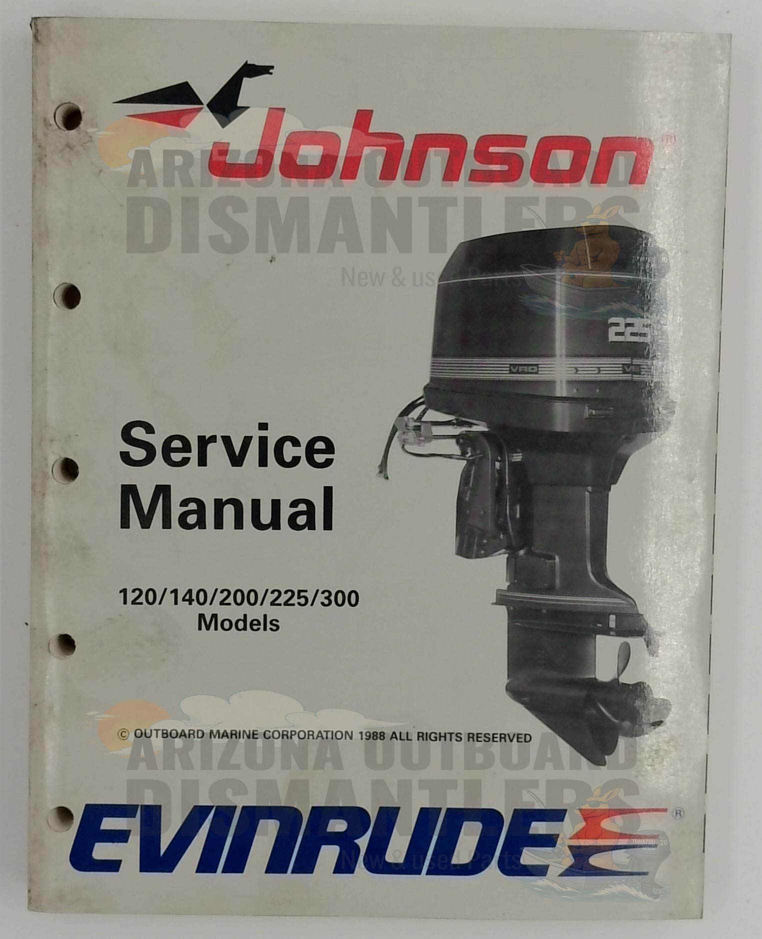 507758 Manual Johnson 120 140 200 225 300