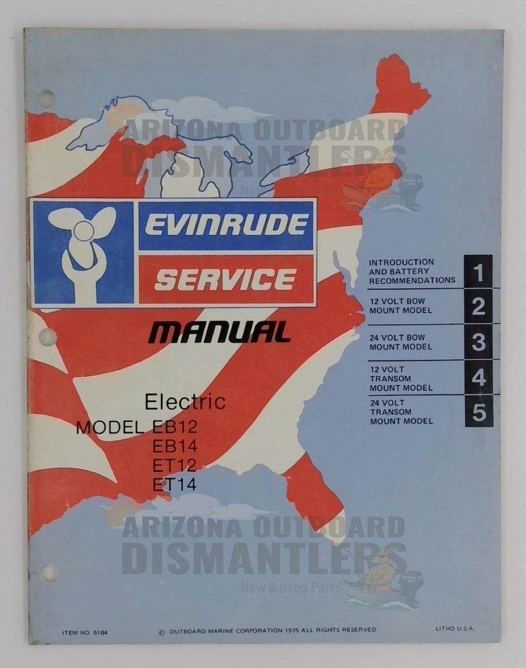 5184 Instruction Manual – 1975 Evinrude Electric (EB12, EB14, ET12, ET14)