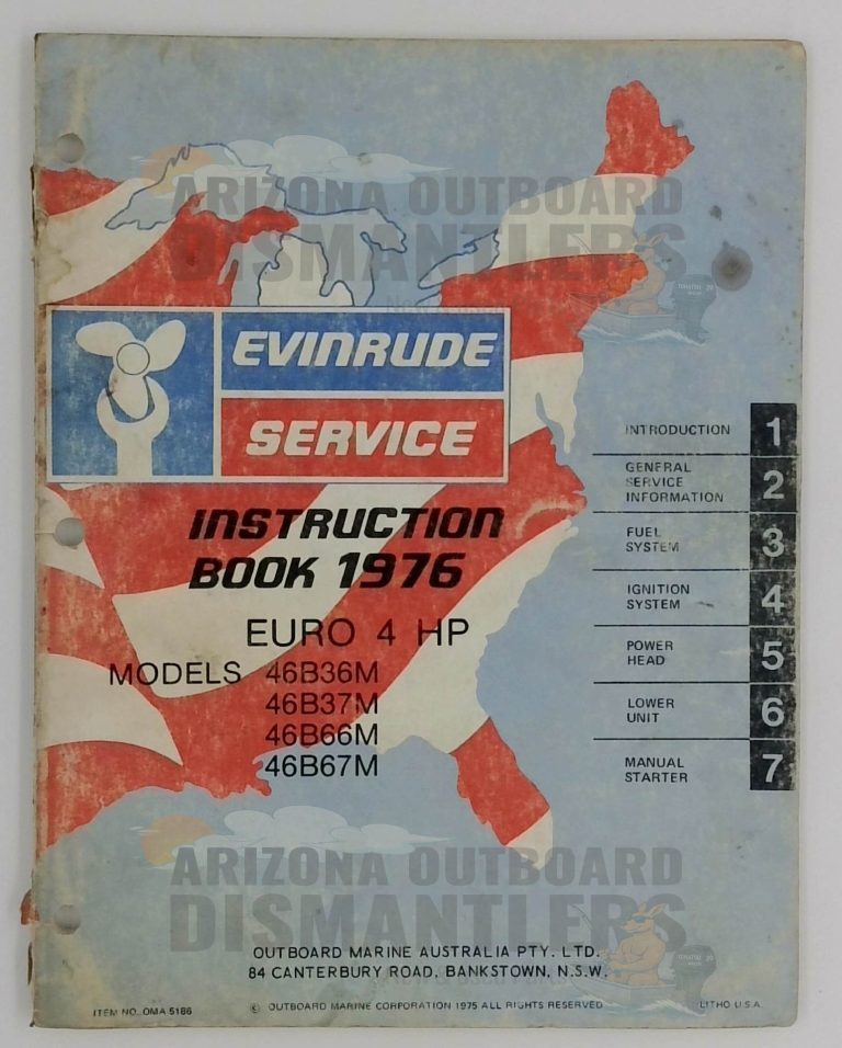 5186 Evinrude Service Manual – 1976 4HP