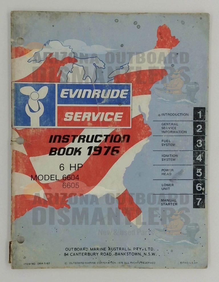 5187 Evinrude Service Manual – 1976 6HP